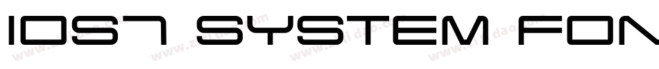 IOS7 system font转换器字体转换
